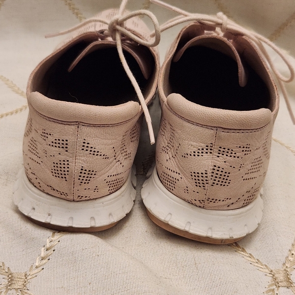 Cole Haan ZeroGrand Stitchlite Oxford Sneakers Women's 8B Blush Pink Perforated - Picture 5 of 6